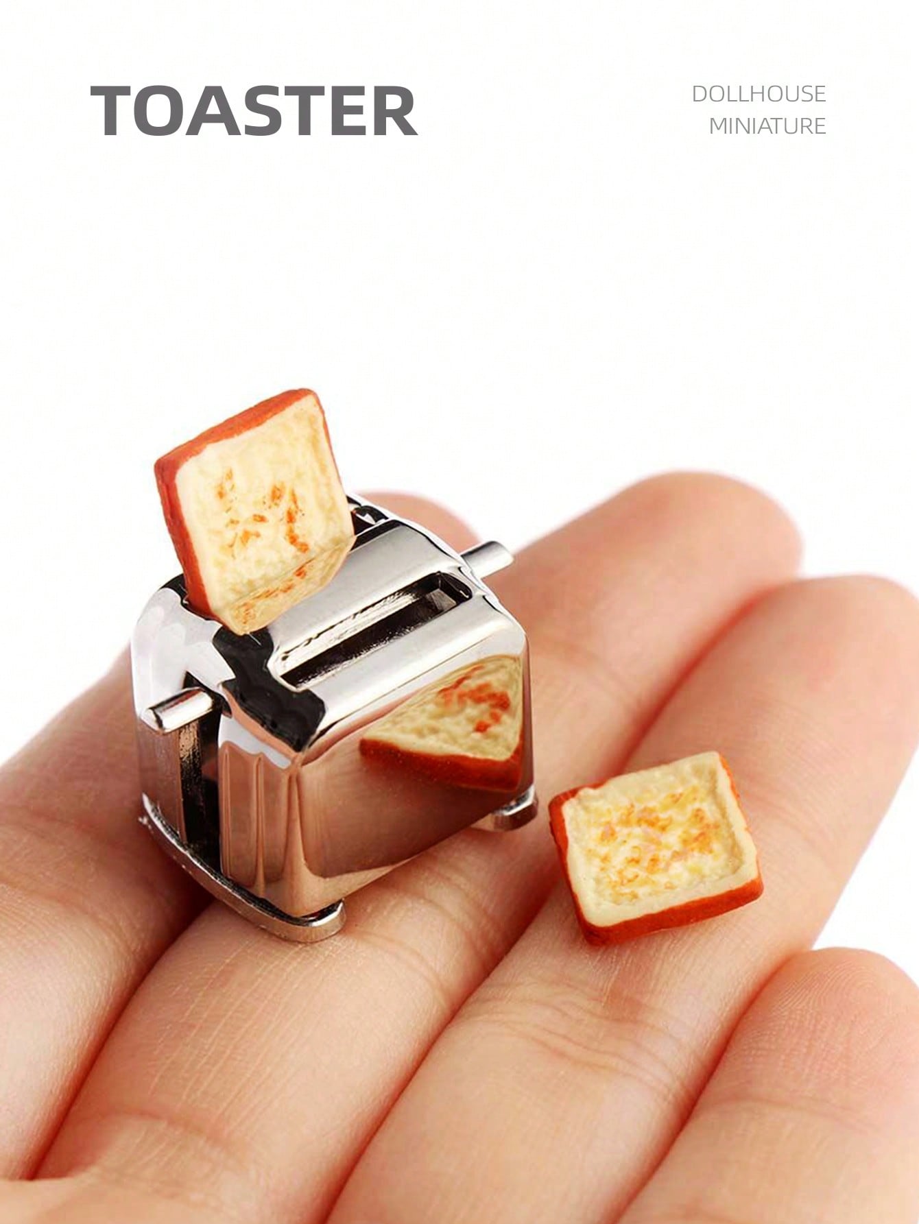 Kitchen Appliances Are - Pemanggang Roti Miniatur Rumah Boneka 1:12,