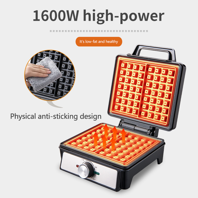 Pembuat Wafel 2 Potong Suhu Da - Waffle Iron Belgian ulasan dan harga